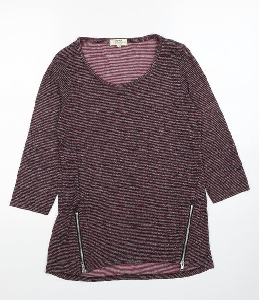 Papaya Womens Beige Cotton Tunic T-Shirt Size S Scoop Neck