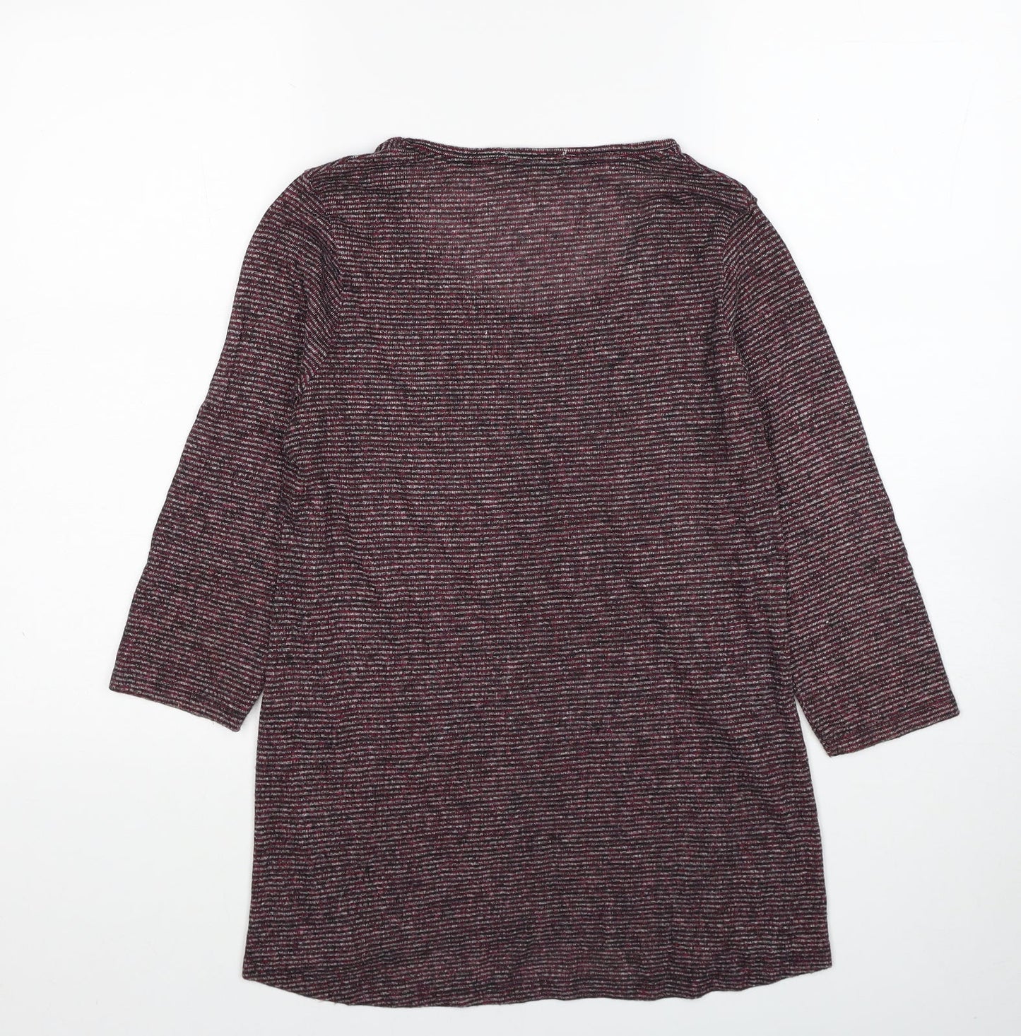 Papaya Womens Beige Cotton Tunic T-Shirt Size S Scoop Neck