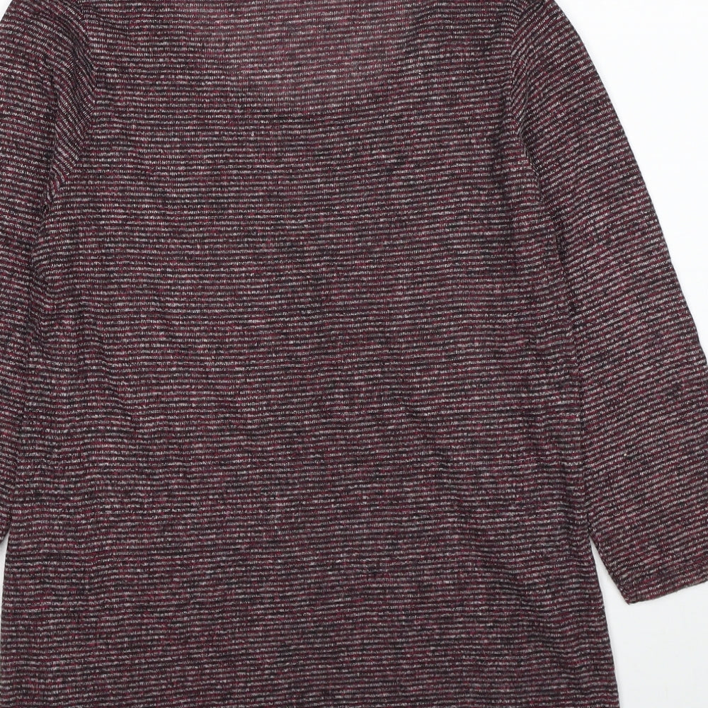 Papaya Womens Beige Cotton Tunic T-Shirt Size S Scoop Neck