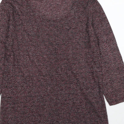 Papaya Womens Beige Cotton Tunic T-Shirt Size S Scoop Neck