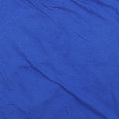 Dudeskin Boys Blue Cotton Basic T-Shirt Size 7-8 Years Round Neck Pullover