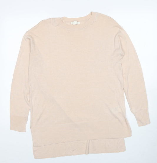 Womens UK Size S H&M Pink Pullover Jumper