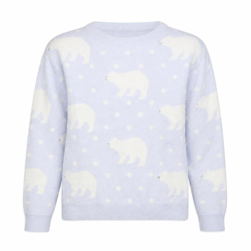 Womens UK Size 6 New Look Blue Pullover Jumper