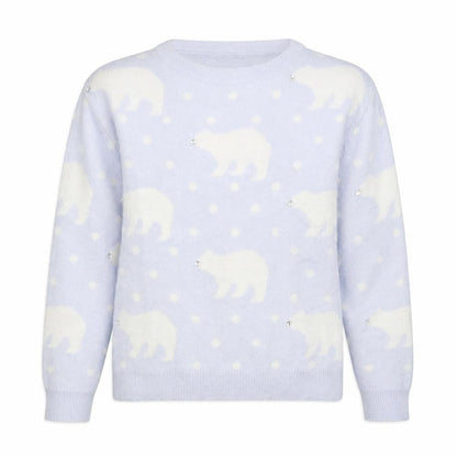 Womens UK Size 6 New Look Blue Pullover Jumper