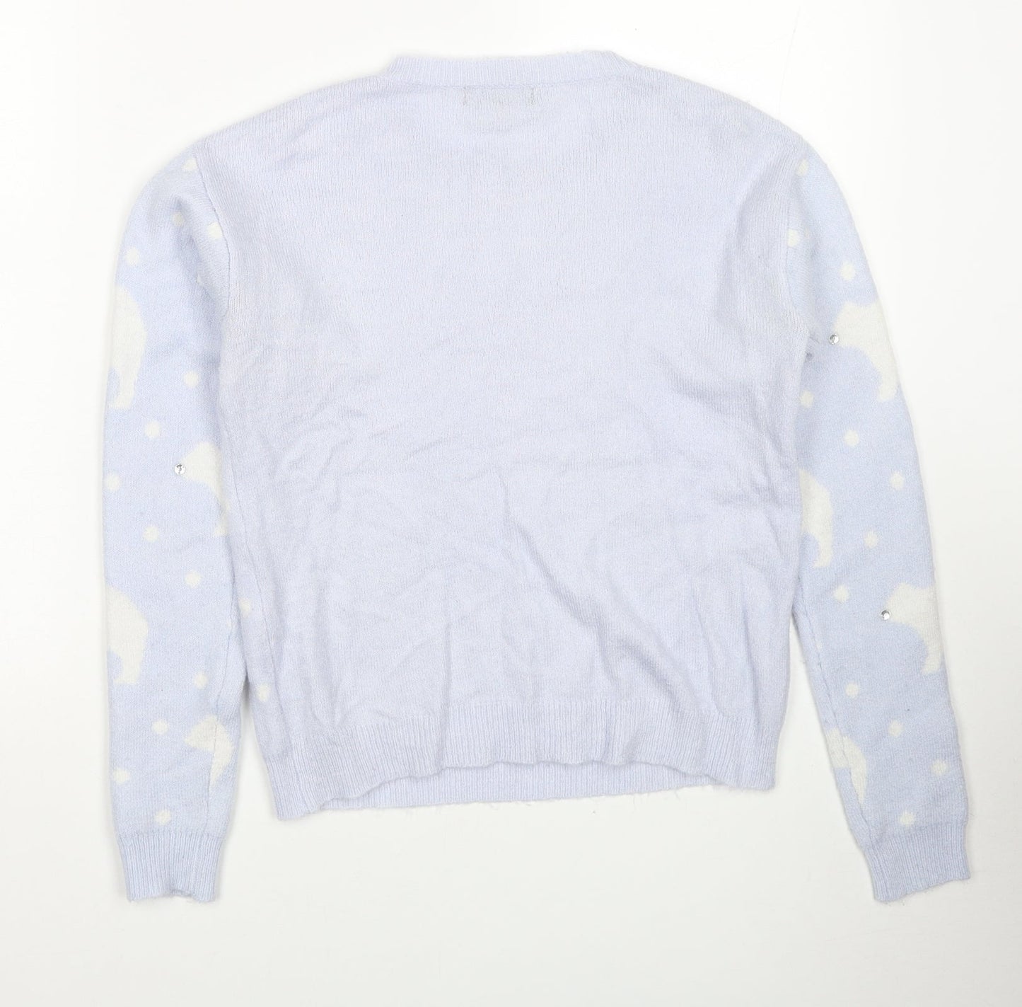 Womens UK Size 6 New Look Blue Pullover Jumper
