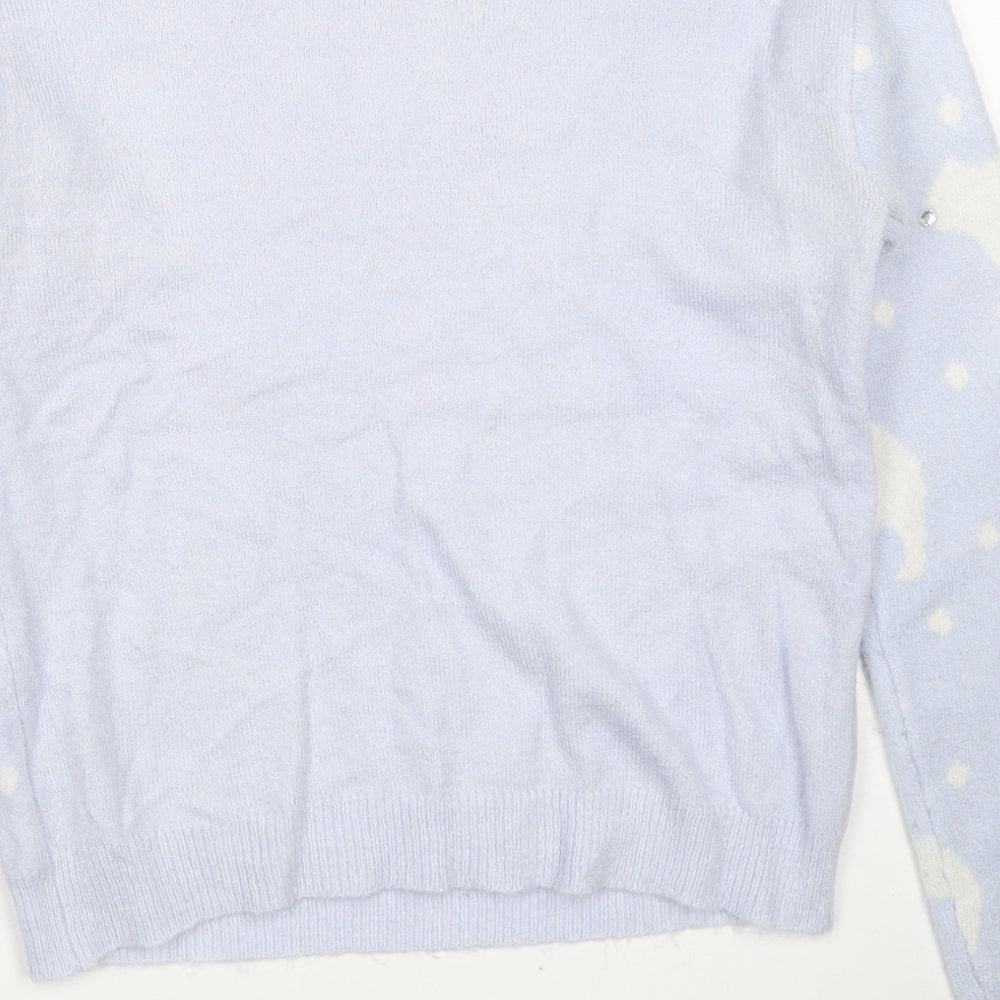 Womens UK Size 6 New Look Blue Pullover Jumper