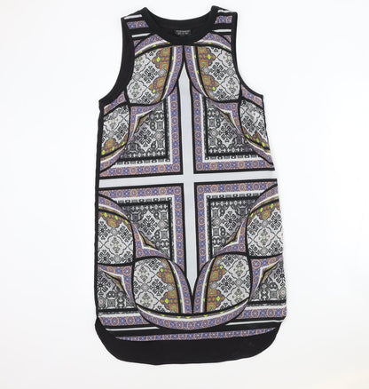 Womens UK Size 8 Topshop Black Basic Tank