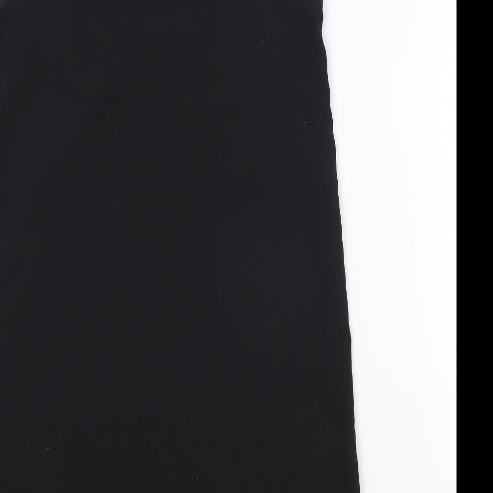 Womens UK Size 8 Topshop Black Basic Tank