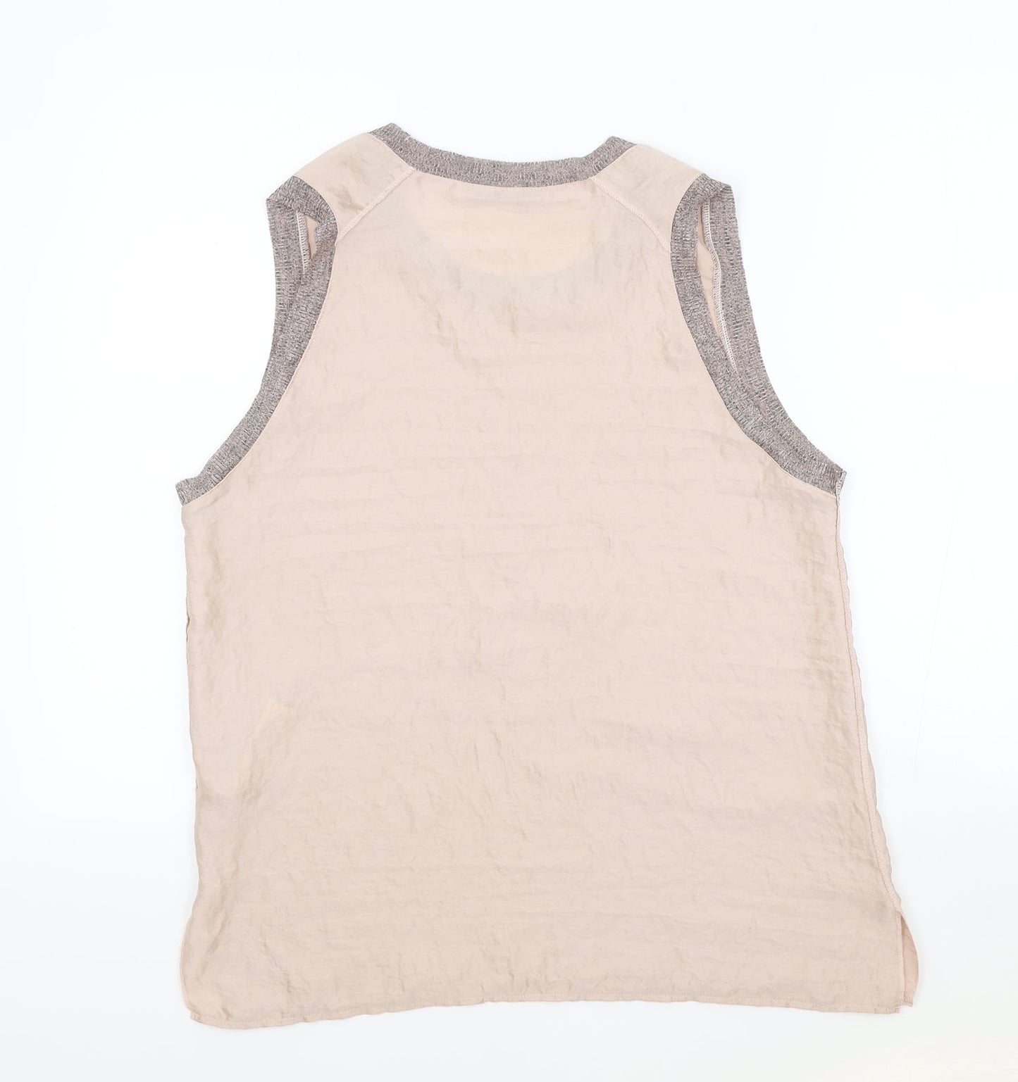 Womens UK Size L Zara Pink Basic Tank