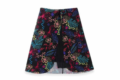 TU Womens Multicoloured Geometric Polyamide Cover Up Size 8