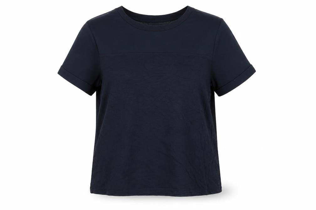 Womens UK Size 14 Warehouse Blue Basic T-Shirt