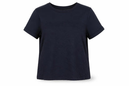 Womens UK Size 14 Warehouse Blue Basic T-Shirt