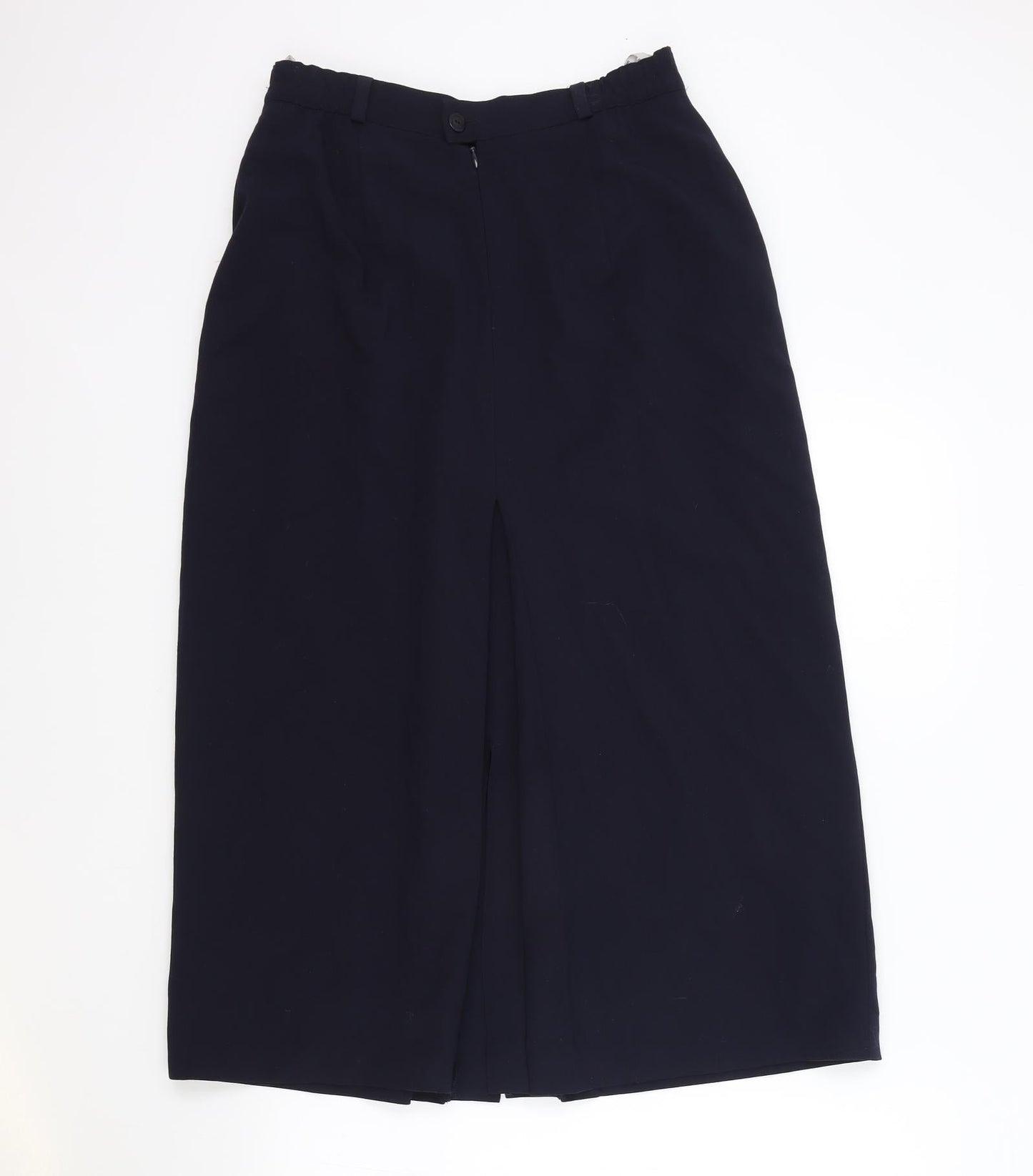 Hammerschmid Womens Blue Polyester Straight & Pencil Skirt Size 10 Zip