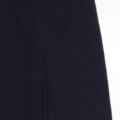 Hammerschmid Womens Blue Polyester Straight & Pencil Skirt Size 10 Zip