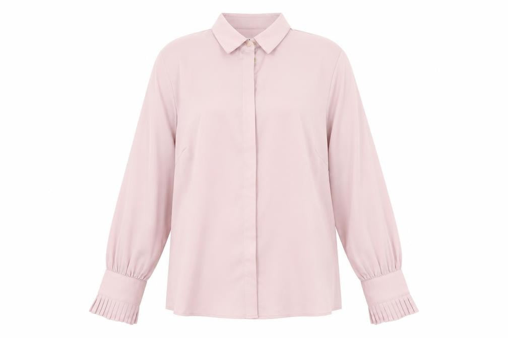 Womens UK Size 14 Very Pink Basic Button-Up