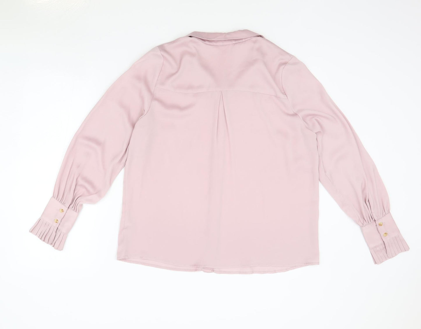 Womens UK Size 14 Very Pink Basic Button-Up