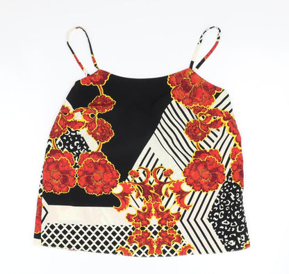 Womens UK Size 10 River Island Multicoloured Camisole Tank