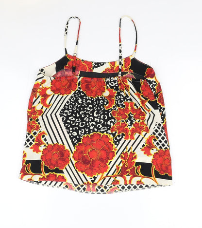 Womens UK Size 10 River Island Multicoloured Camisole Tank