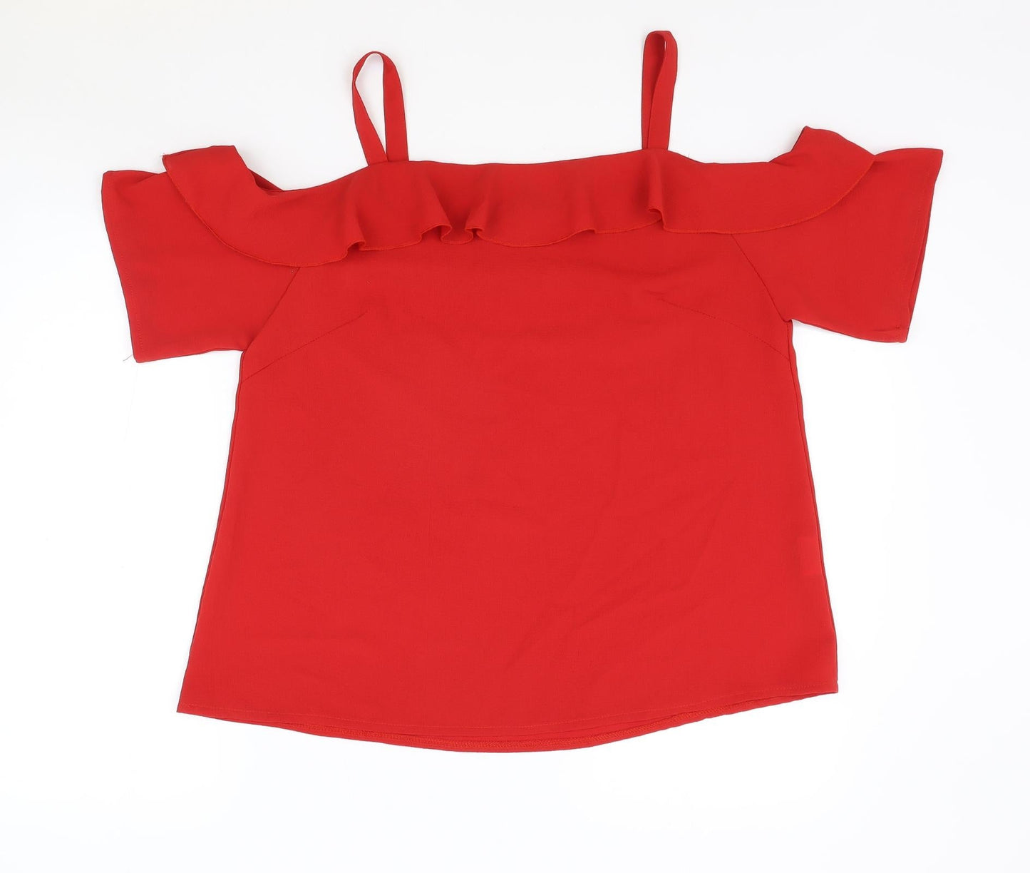 Womens UK Size 12 Quiz Red Basic Blouse