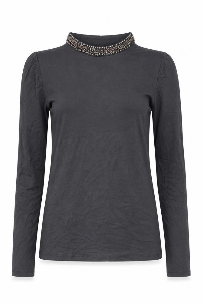 Womens UK Size XS Oasis Grey Basic Blouse