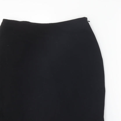 Precis Womens Black Polyester Trumpet Skirt Size 12 Zip