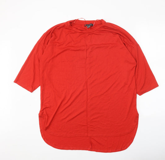 Primark Womens Red Round Neck Polyester Pullover Jumper Size 14
