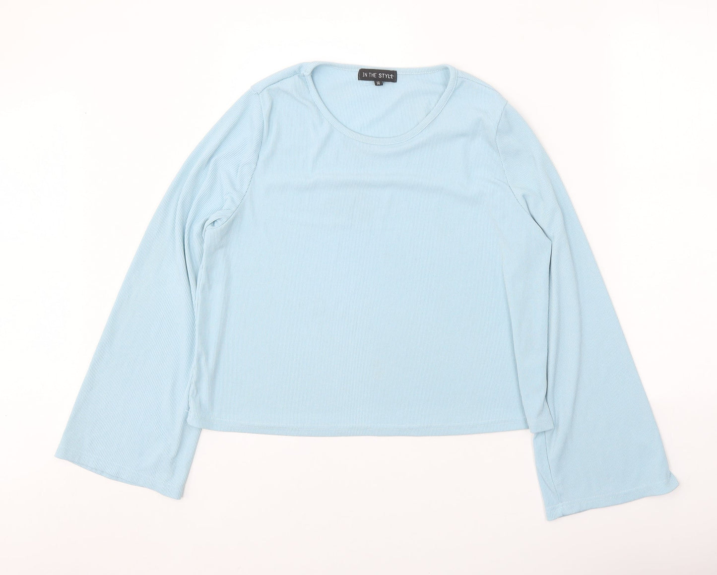 Womens UK Size 14 In the Style Blue Basic Blouse