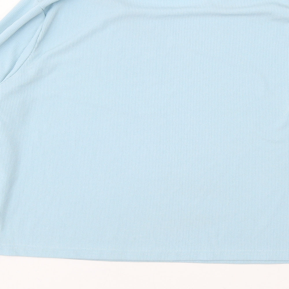 Womens UK Size 14 In the Style Blue Basic Blouse