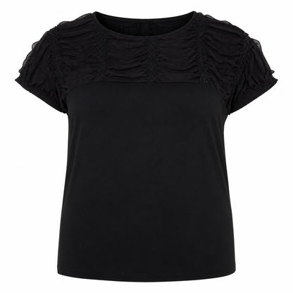 Womens UK Size 16 Saloos Black Basic Blouse