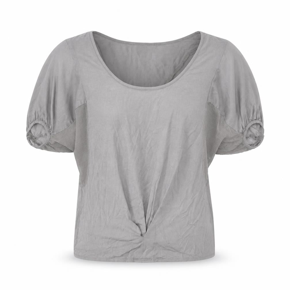 Womens UK Size 10 Warehouse Grey Basic Blouse