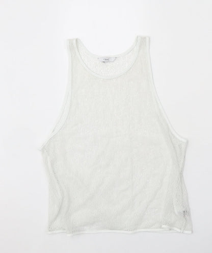 Womens UK Size 14 NEXT White Basic Tank