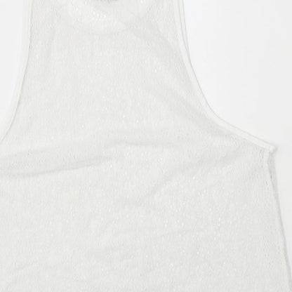 Womens UK Size 14 NEXT White Basic Tank