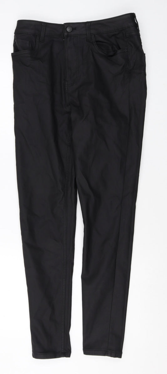 Womens UK Size 12 New Look Regular Fit  Black Trousers