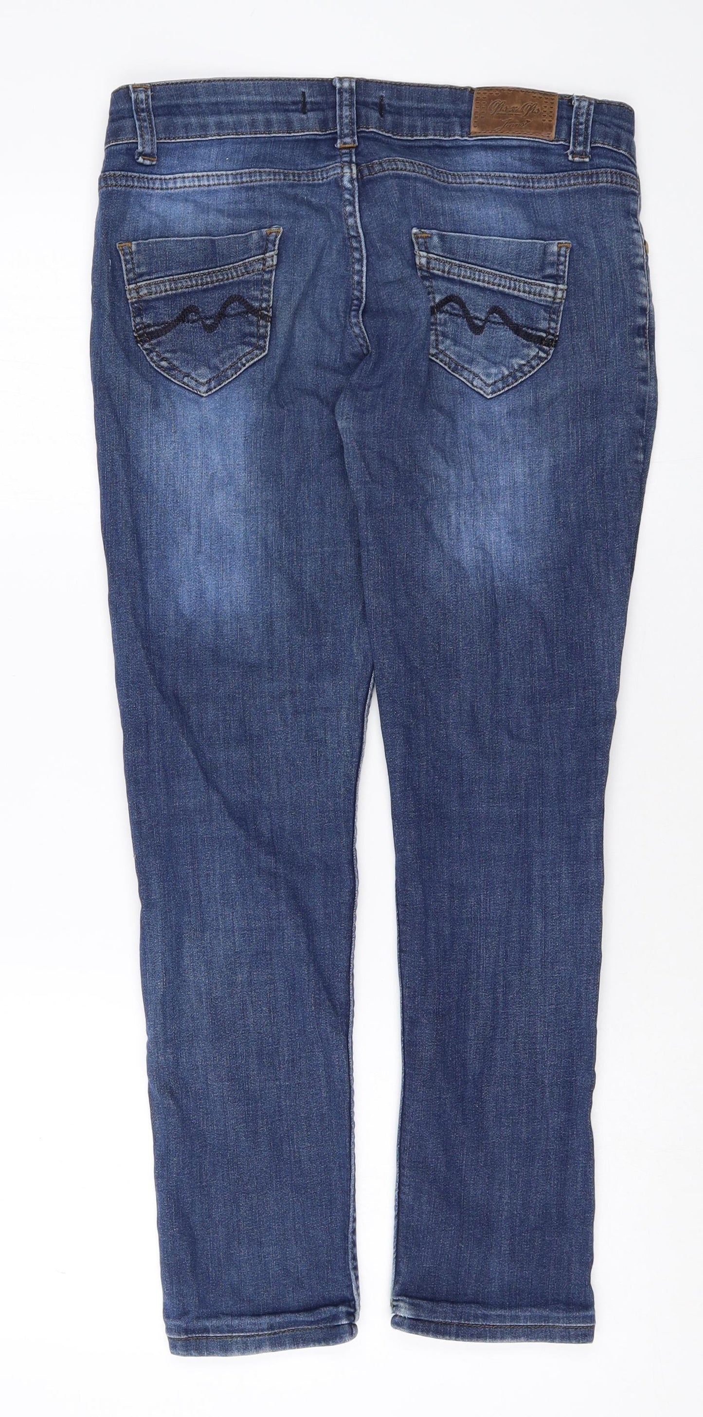 OFIS X OFIS Womens Blue Cotton Straight Jeans Size 31 in Regular Zip