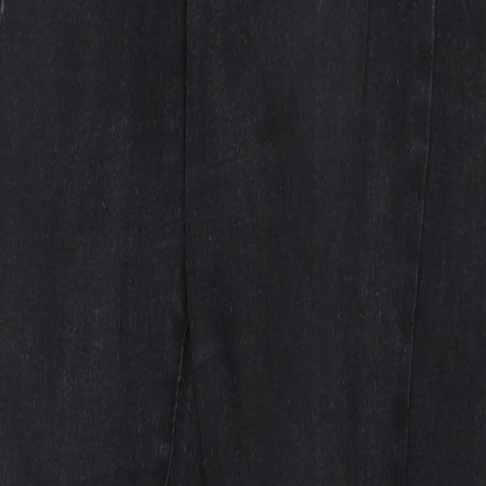 Denim & Co. Womens Black Cotton Skinny Jeans Size 12 Regular Zip