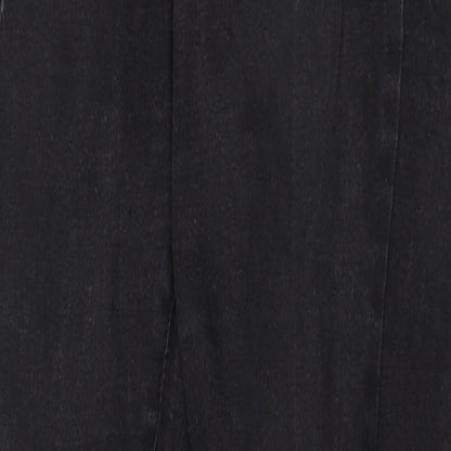 Denim & Co. Womens Black Cotton Skinny Jeans Size 12 Regular Zip