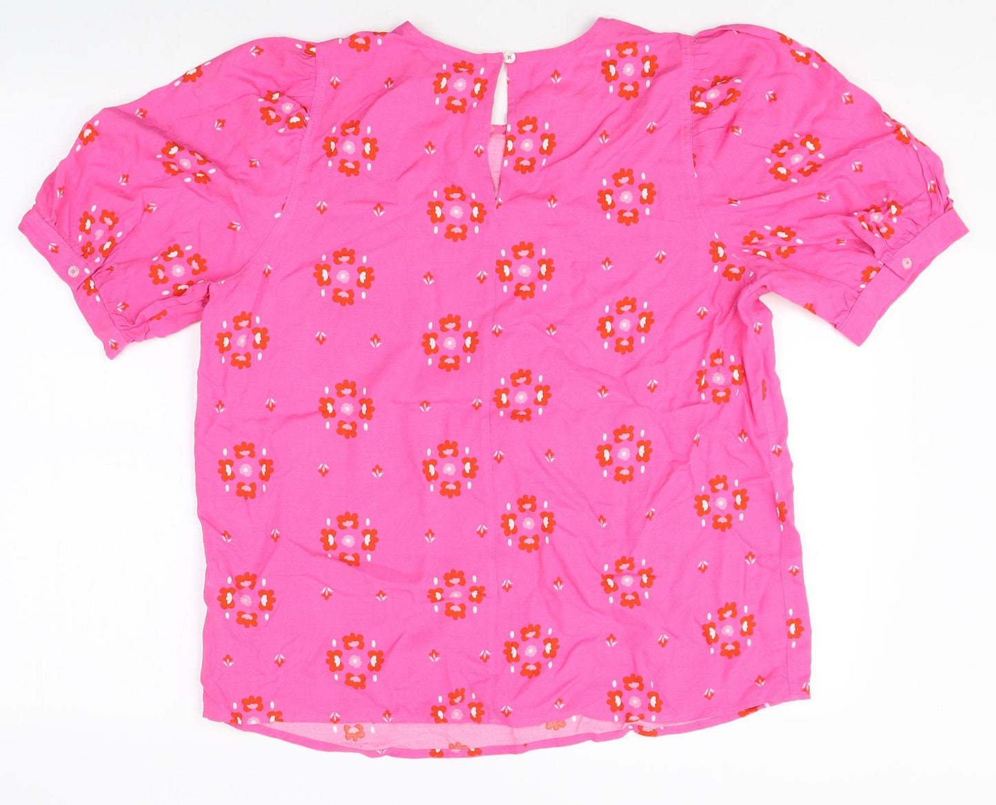 Womens UK Size 12 Marks and Spencer Pink Basic Blouse