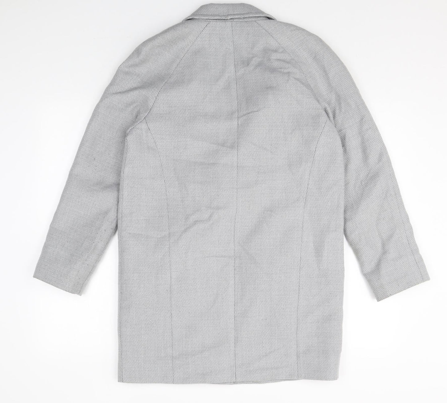 TU Womens Grey Polyester Jacket Blazer Size 8