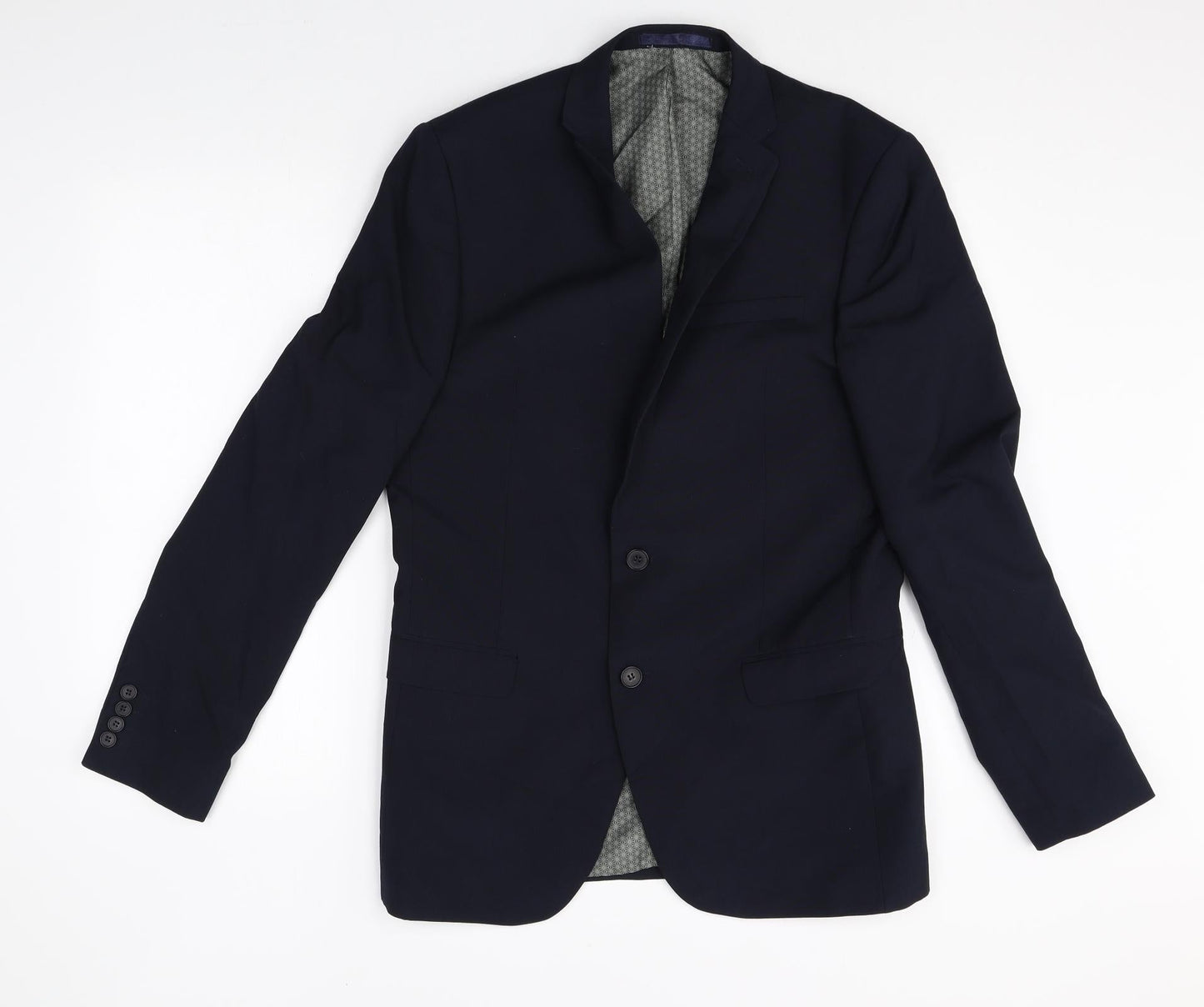 Mens UK Size 40 limehaus Regular Black Suit Jacket