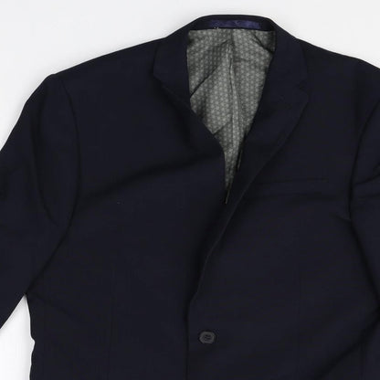 Mens UK Size 40 limehaus Regular Black Suit Jacket