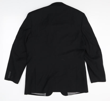 Mens UK Size 42 Burton Regular Black Suit Jacket