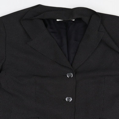 Gerry Weber Womens Black Polyacrylate Fibre Jacket Blazer Size 18