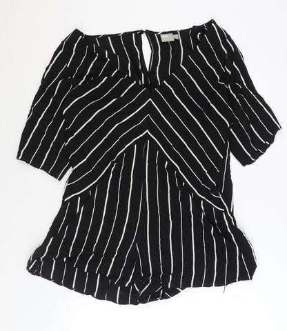 Womens UK Size 12 ASOS One-Piece Black Playsuit