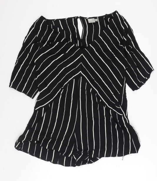 Womens UK Size 12 ASOS One-Piece Black Playsuit