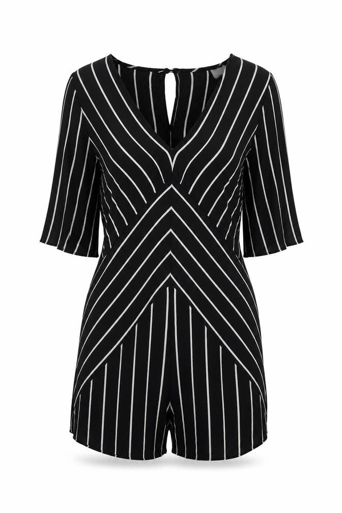 Womens UK Size 12 ASOS One-Piece Black Playsuit