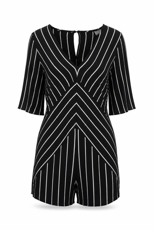 Womens UK Size 12 ASOS One-Piece Black Playsuit