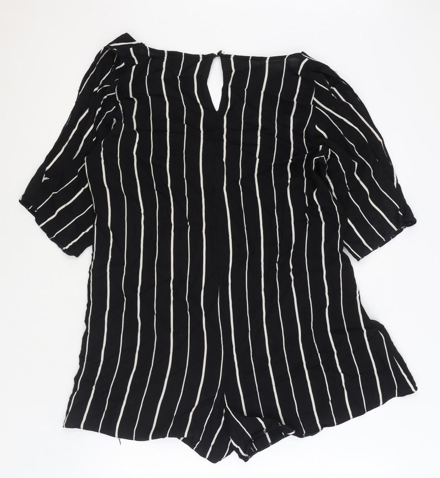Womens UK Size 12 ASOS One-Piece Black Playsuit