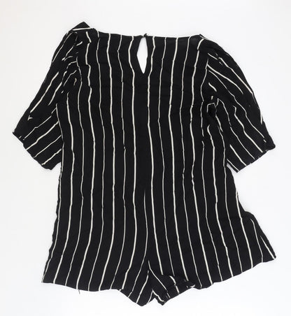 Womens UK Size 12 ASOS One-Piece Black Playsuit