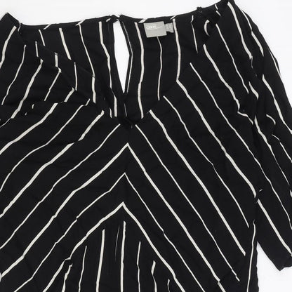 Womens UK Size 12 ASOS One-Piece Black Playsuit
