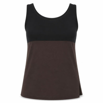 Grace Collection Womens Black Polyester Basic Tank Size 12 Scoop Neck